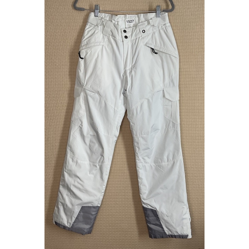 Tesla Women's Outdoor Insulated Snow Ski Pants Pocketed White /Gray Size M NEW‎